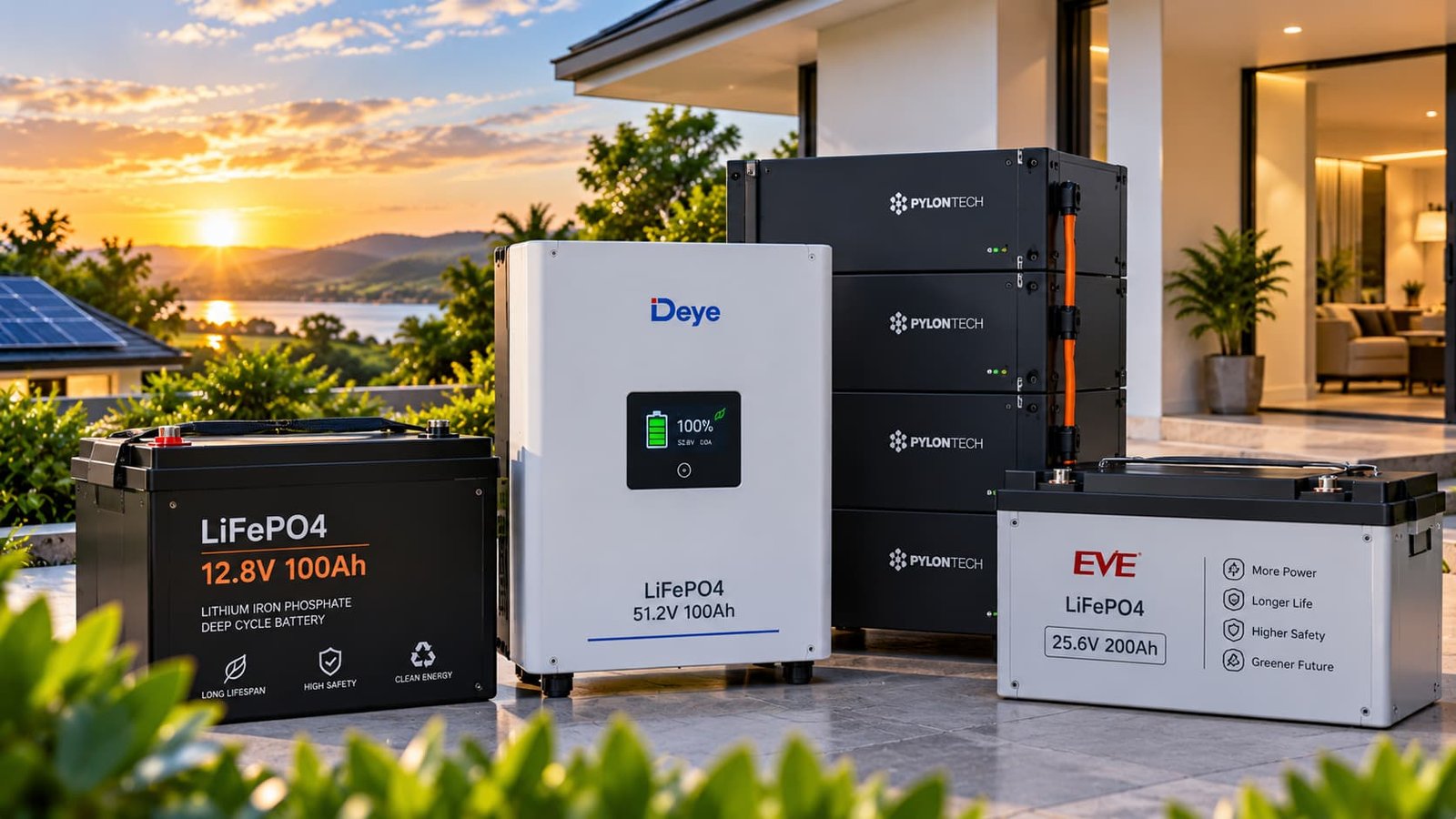 Baterías de litio LiFePO4 para sistemas de energía solar en Paraguay
