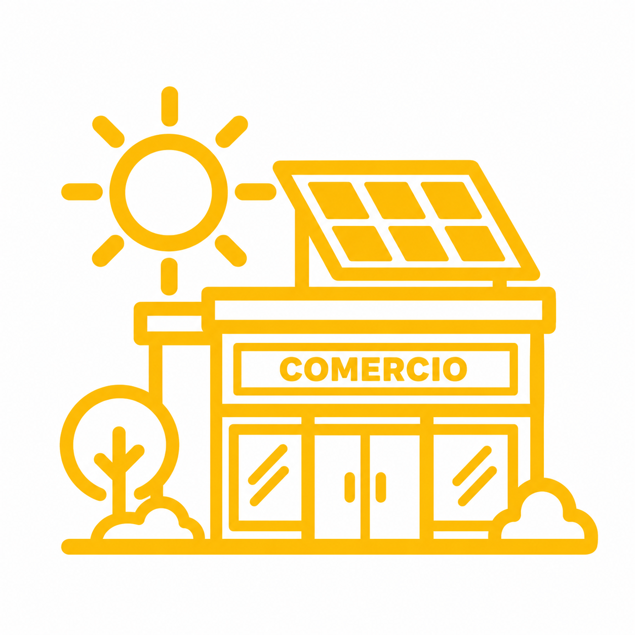 Paneles solares para comercios y negocios