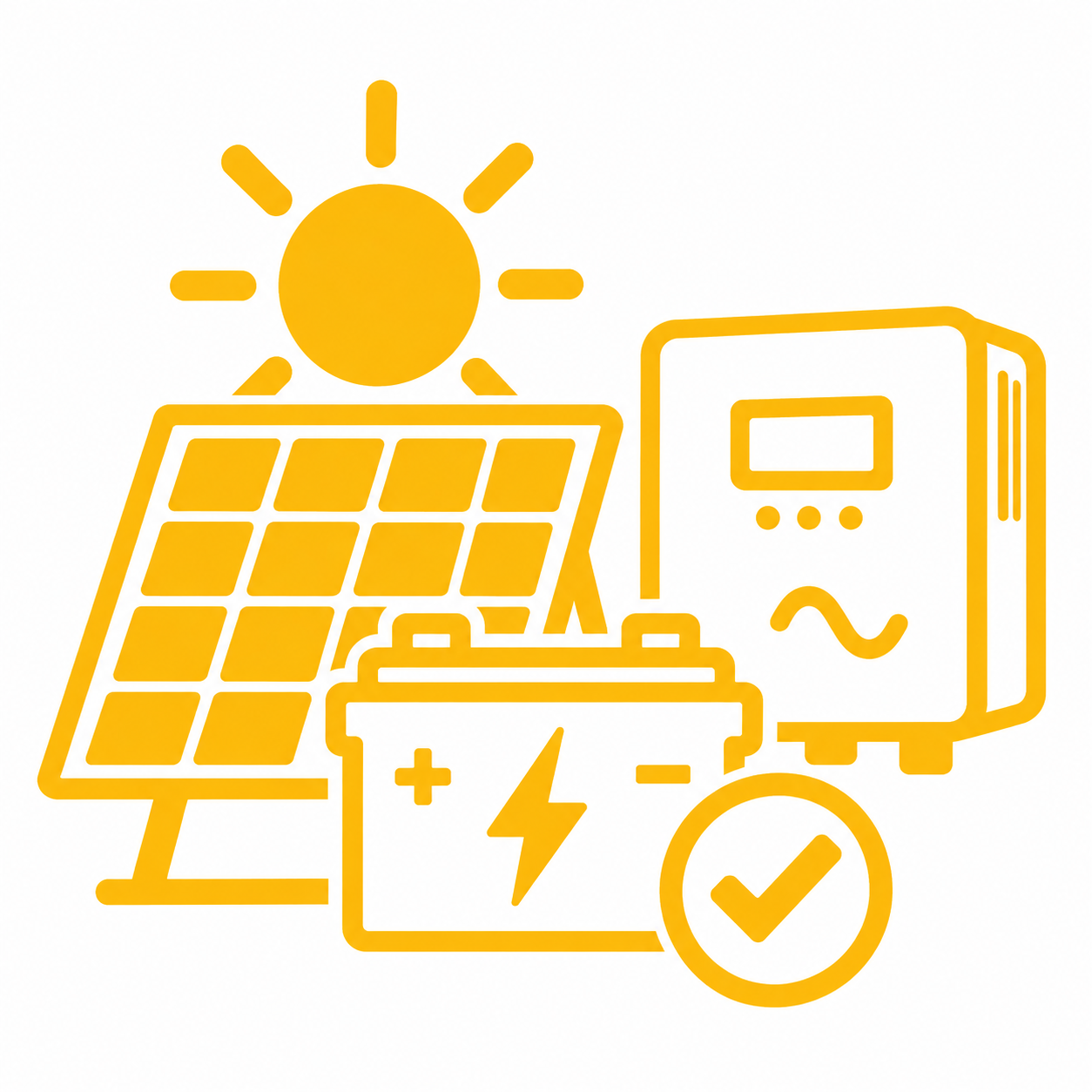 Selección de paneles solares, inversor y batería